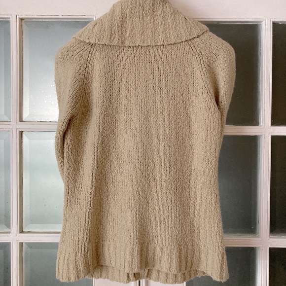 ❌SOLD❌MED•JACOB CONNEXION•WOOL BLEND SANDY BEIGE CARDIGAN• - Picture 9 of 9